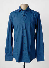 Chemise manches longues imprimé fantaisie bleu HUGO BOSS homme