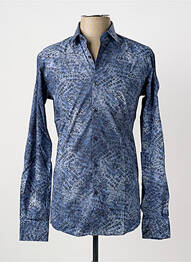Chemise manches longues imprimé fantaisie bleu KARL LAGERFELD homme