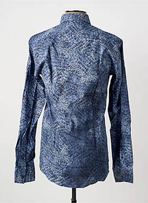 Chemise manches longues imprimé fantaisie bleu KARL LAGERFELD homme