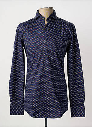 Chemise manches longues imprimé fantaisie bleu HUGO BOSS homme