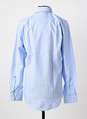 Chemise manches longues imprimé fantaisie bleu SEIDEN STICKER homme