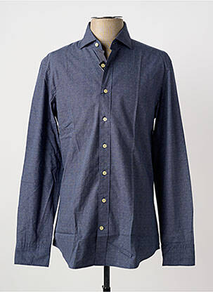Chemise manches longues imprimé fantaisie bleu HACKETT homme