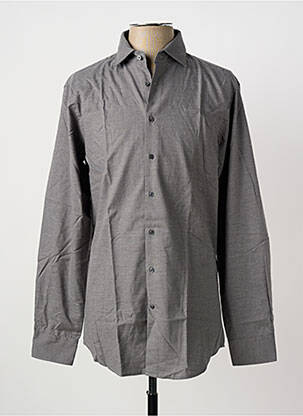 Chemise manches longues coupe cintrée gris SEIDEN STICKER homme