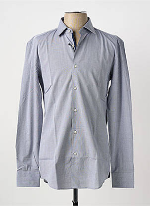 Chemise manches longues imprimé fantaisie bleu HUGO BOSS homme
