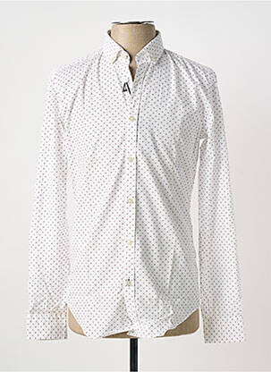 Chemise manches longues blanc HUGO BOSS homme
