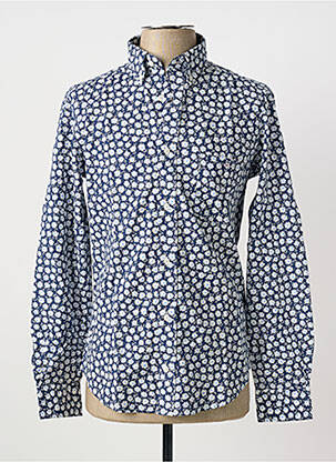 Chemise manches longues bleu EDEN PARK homme