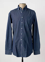 Chemise manches longues bleu SEIDEN STICKER homme seconde vue