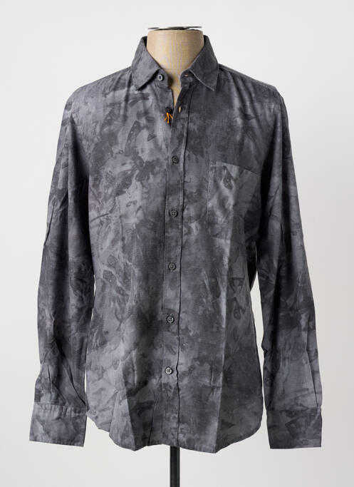 Chemise manches longues coupe droite gris HUGO BOSS homme