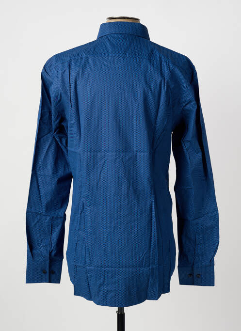 Chemise manches longues imprimé fantaisie bleu HUGO BOSS homme