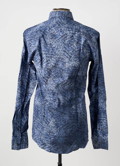 Chemise manches longues imprimé fantaisie bleu KARL LAGERFELD homme
