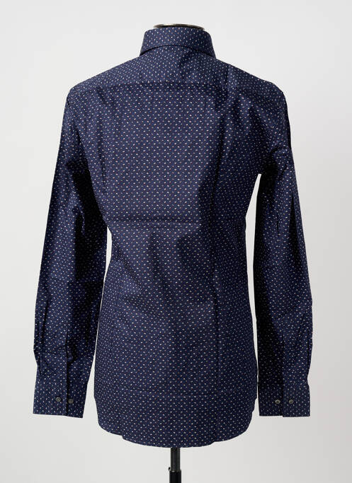 Chemise manches longues imprimé fantaisie bleu HUGO BOSS homme