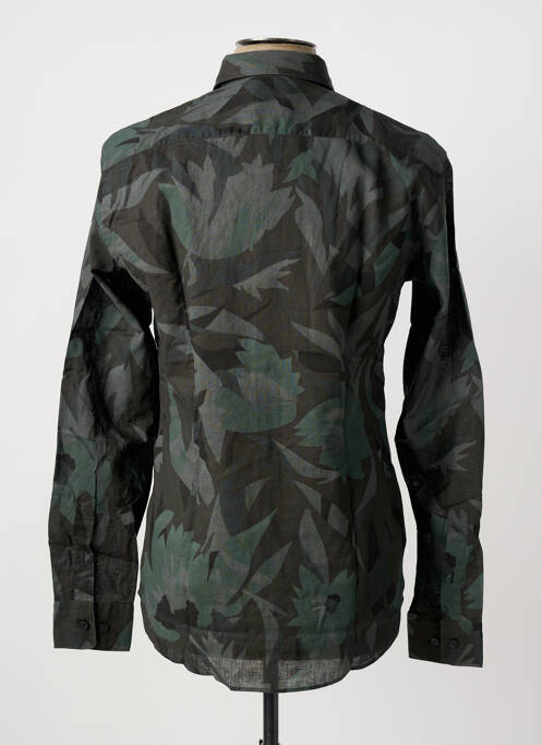Chemise manches longues coupe cintrée vert HUGO BOSS homme