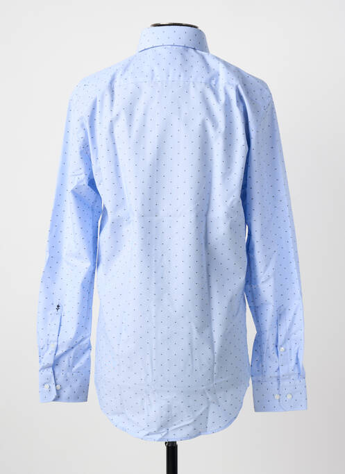 Chemise manches longues imprimé fantaisie bleu SEIDEN STICKER homme