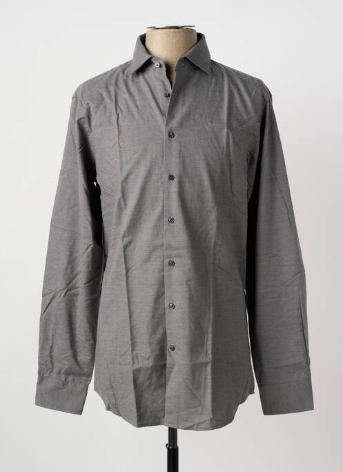 Chemise manches longues coupe cintrée gris SEIDEN STICKER homme