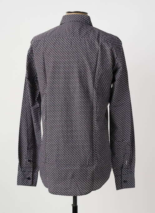 Chemise manches longues imprimé fantaisie noir HUGO BOSS homme