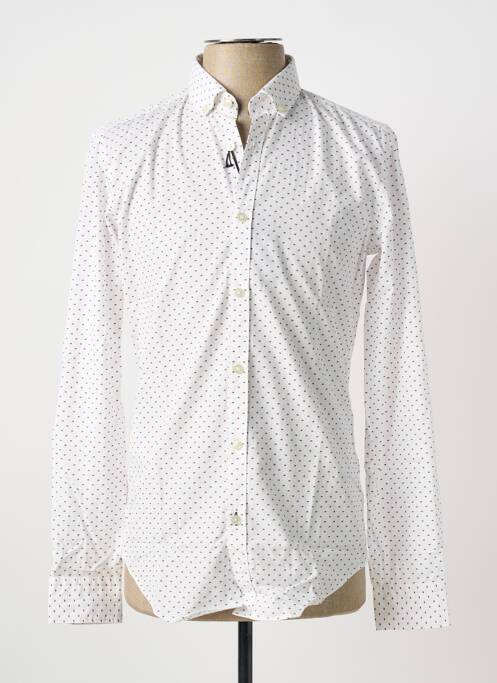 Chemise manches longues blanc HUGO BOSS homme