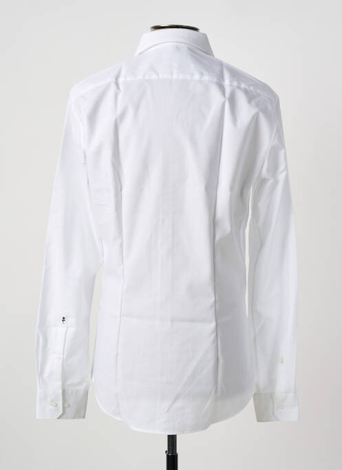 Chemise manches longues blanc SEIDEN STICKER homme