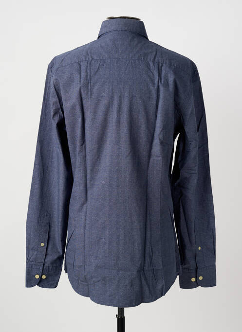 Chemise manches longues bleu HACKETT homme