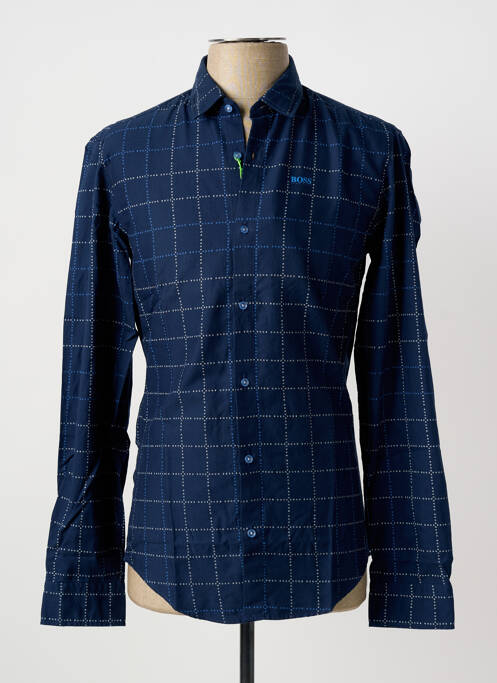 Chemise manches longues bleu HUGO BOSS homme