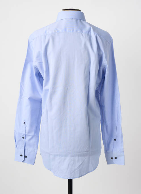 Chemise manches longues bleu SEIDEN STICKER homme