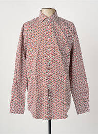 Chemise manches longues imprimé fantaisie orange SEIDEN STICKER homme