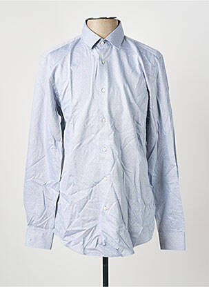 Chemise manches longues imprimé fantaisie bleu HUGO BOSS homme