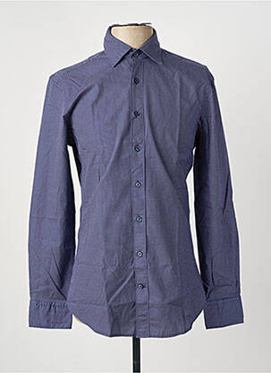 Chemise manches longues imprimé fantaisie bleu HACKETT homme