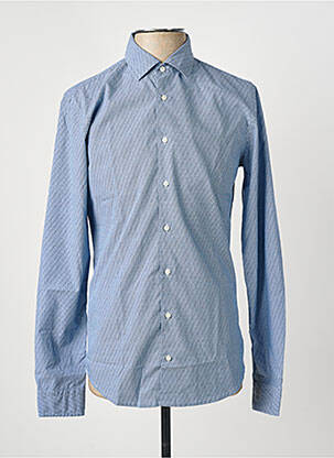 Chemise manches longues imprimé fantaisie bleu HUGO BOSS homme