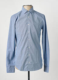 Chemise manches longues imprimé fantaisie bleu HUGO BOSS homme