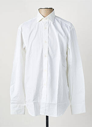 Chemise manches longues coupe droite blanc EDEN PARK homme