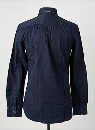 Chemise manches longues coupe droite bleu AERONAUTICA homme