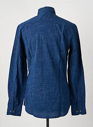 Chemise manches longues imprimé carreaux bleu HACKETT homme