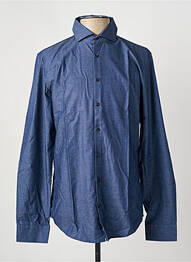 Chemise manches longues coupe cintrée bleu SEIDEN STICKER homme