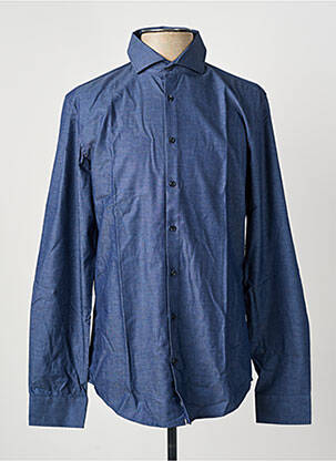 Chemise manches longues coupe cintrée bleu SEIDEN STICKER homme