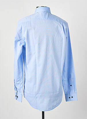 Chemise manches longues coupe cintrée bleu SEIDEN STICKER homme