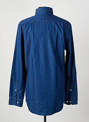 Chemise manches longues coupe droite bleu SEIDEN STICKER homme