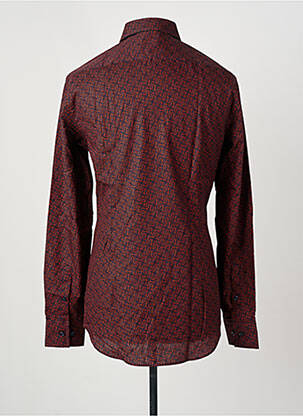 Chemise manches longues imprimé fantaisie marron HUGO BOSS homme