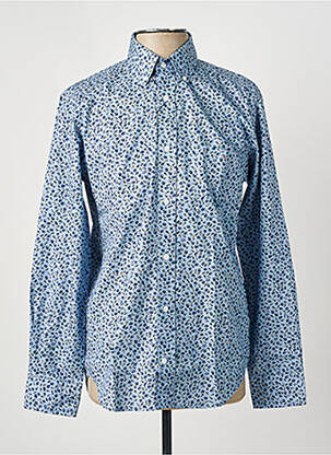 Chemise manches longues coupe droite bleu EDEN PARK homme
