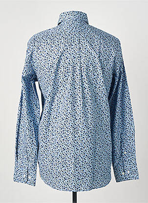 Chemise manches longues coupe droite bleu EDEN PARK homme