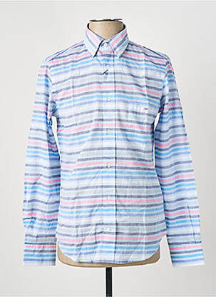Chemise manches longues coupe cintrée bleu EDEN PARK homme