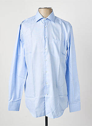 Chemise manches longues coupe droite bleu SEIDEN STICKER homme