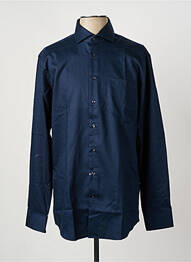Chemise manches longues coupe droite bleu SEIDEN STICKER homme