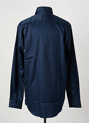 Chemise manches longues coupe droite bleu SEIDEN STICKER homme