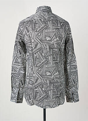 Chemise manches longues imprimé fantaisie noir HUGO BOSS homme