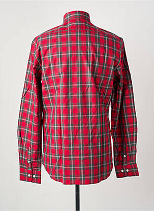 Chemise manches longues imprimé carreaux rouge EDEN PARK homme