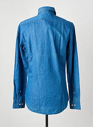 Chemise manches longues coupe cintrée bleu SEIDEN STICKER homme