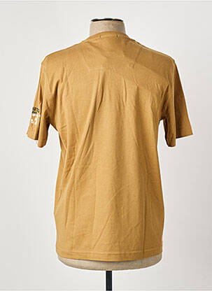 T-shirt coupe cintrée manches courtes marron AERONAUTICA homme