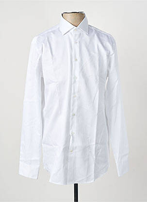 Chemise manches longues blanc SEIDEN STICKER homme