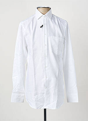 Chemise manches longues blanc SEIDEN STICKER homme