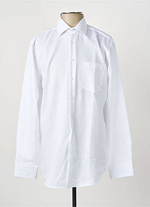Chemise manches longues blanc SEIDEN STICKER homme